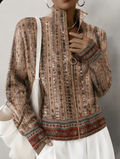 Wrenford | Woven Stripe Zip Cardigan