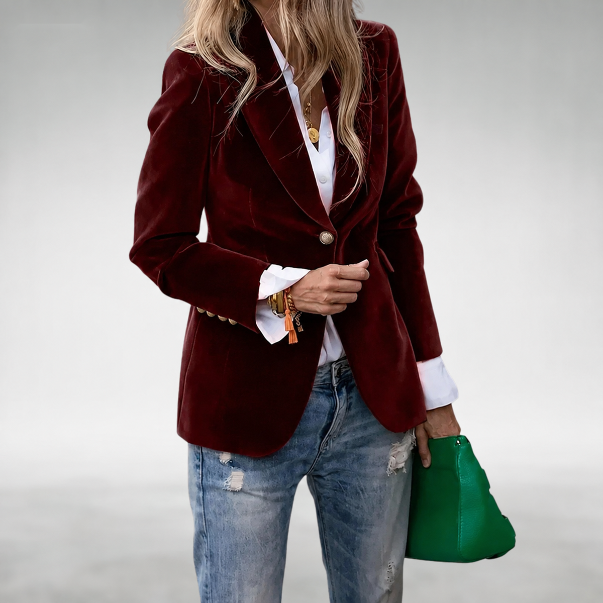 Cordelia | Velvet Blazer