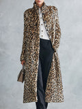Joanne | Leopard Print Short-Pile Coat With High Collar