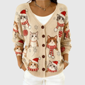 Caterina | Button-Front Ribbed Knit Cardigan