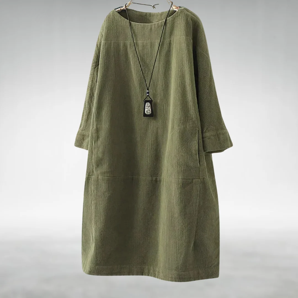 Willow | Relaxed Corduroy Midi Dress