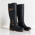 Angelita | Tall Riding Boots With Wrapped Ankle Cords