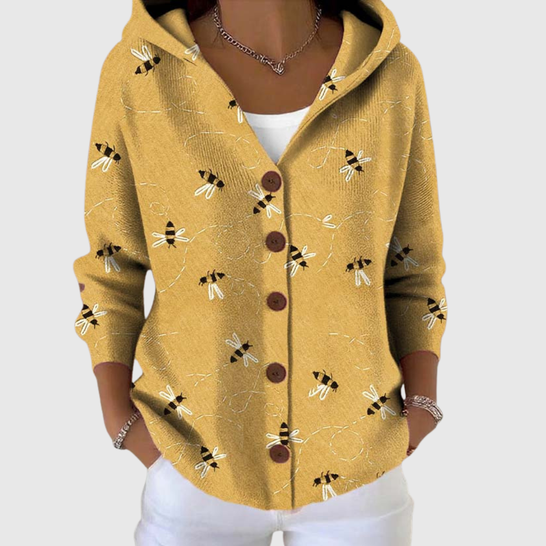 Isabella | Hooded Ribbed Knit Cardigan