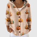 Pierina | Hooded Ribbed Knit Cardigan