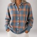 Sabine | Brushed Plaid Shirt Cardigan