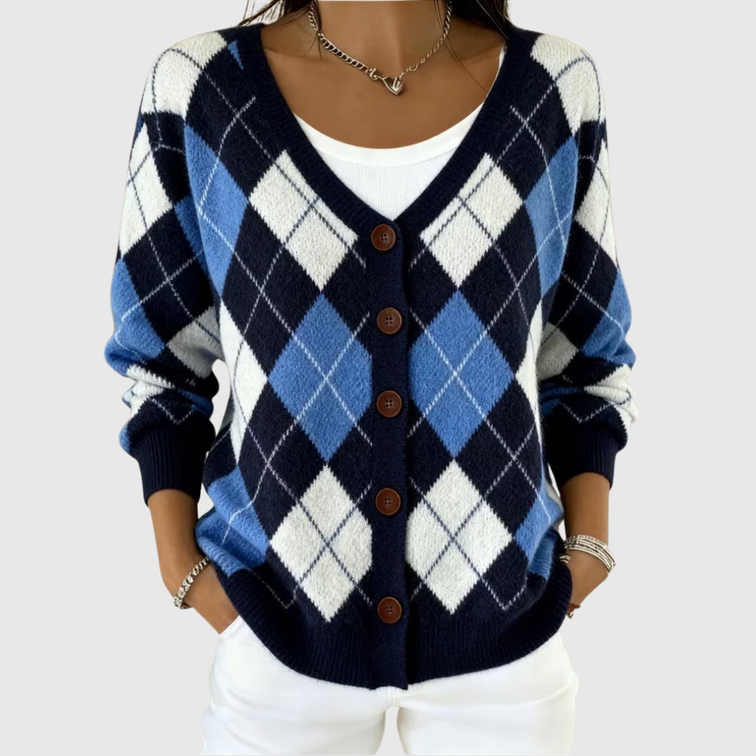 Solidea | Button-Front Ribbed Knit Cardigan