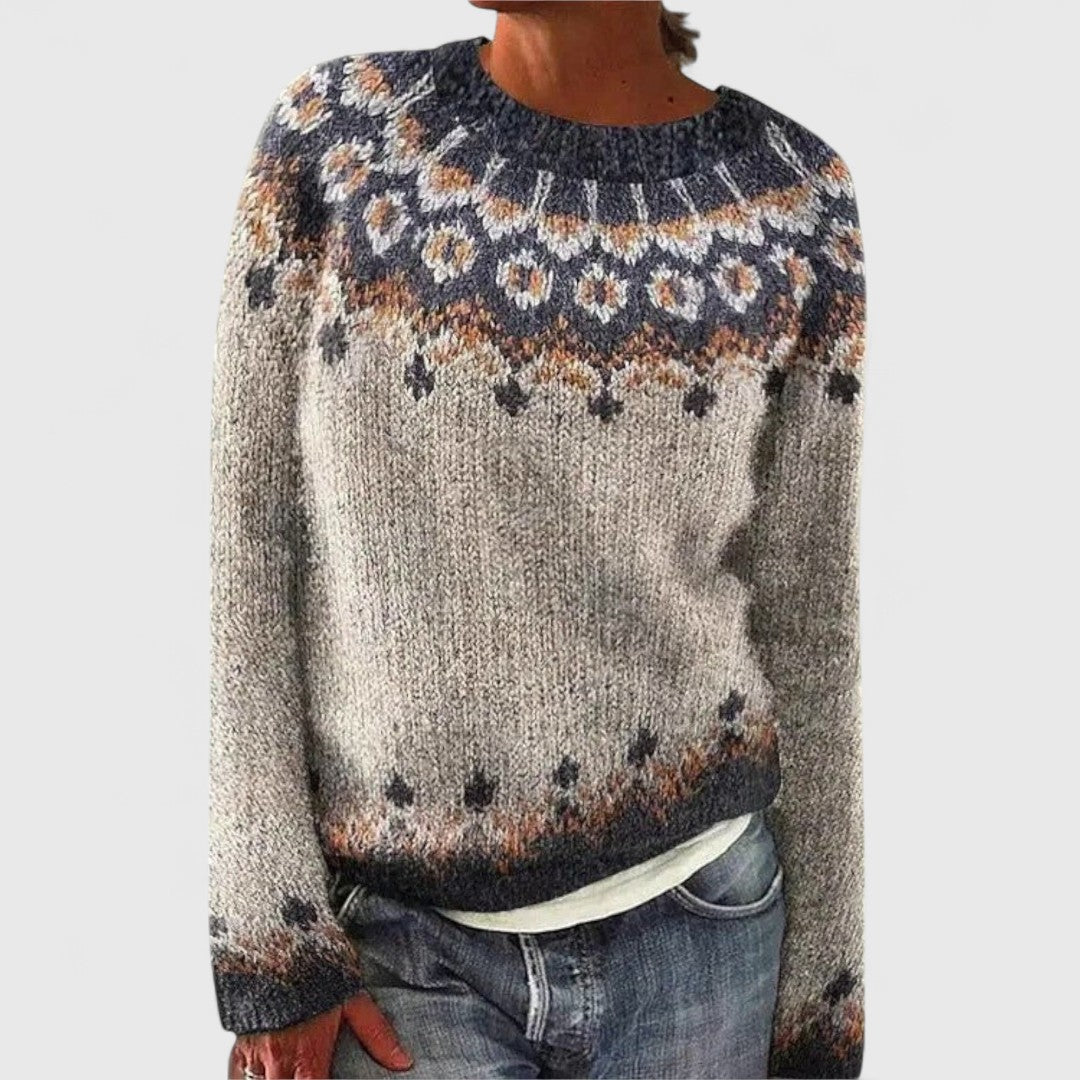 Brenda | Retro Scandinavian Knitted Sweater