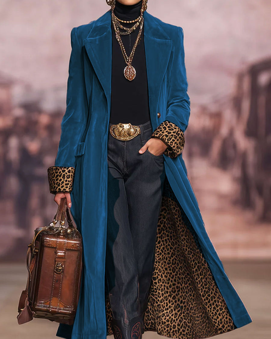 Capucine | Tailored Velvet Long Coat