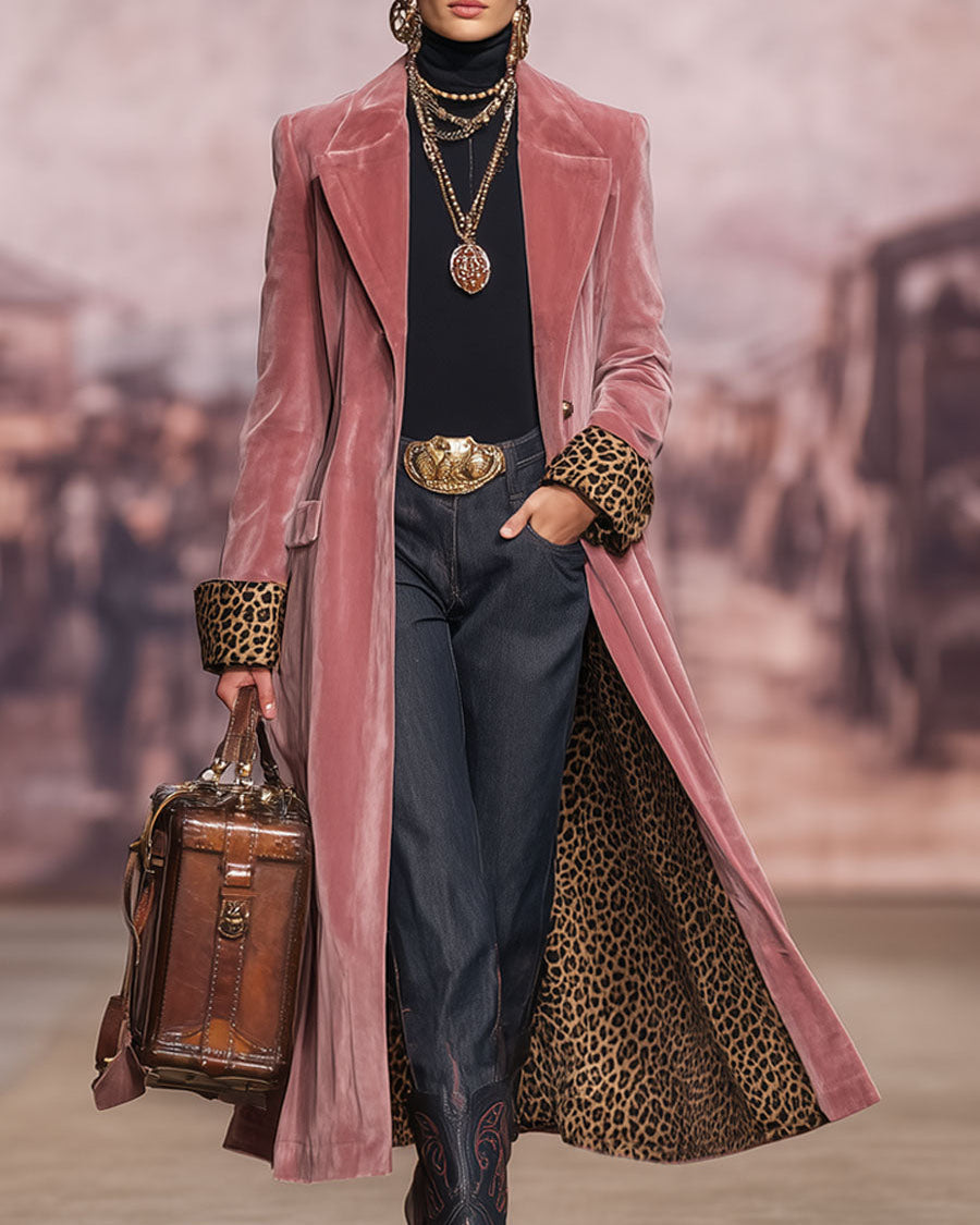 Capucine | Tailored Velvet Long Coat