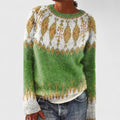 Linda | Retro Scandinavian Knitted Sweater