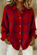 Brittany | Soft Plaid Button Cardigan
