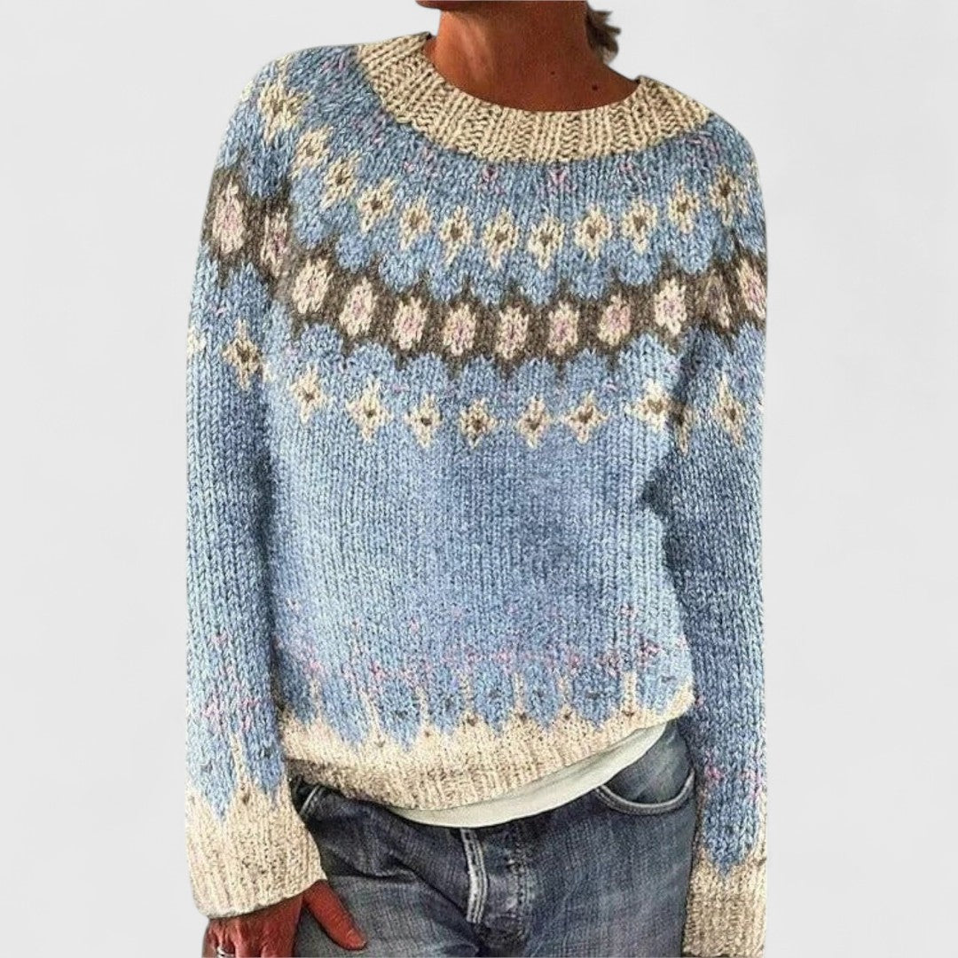 Christine | Retro Scandinavian Knitted Sweater