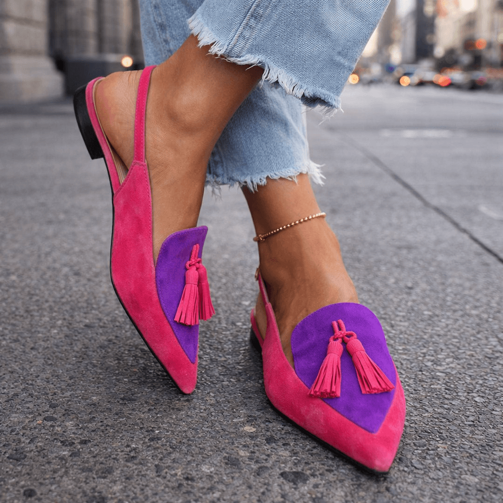 Belize | Suede-Effect Tasseled Strappy Sandal