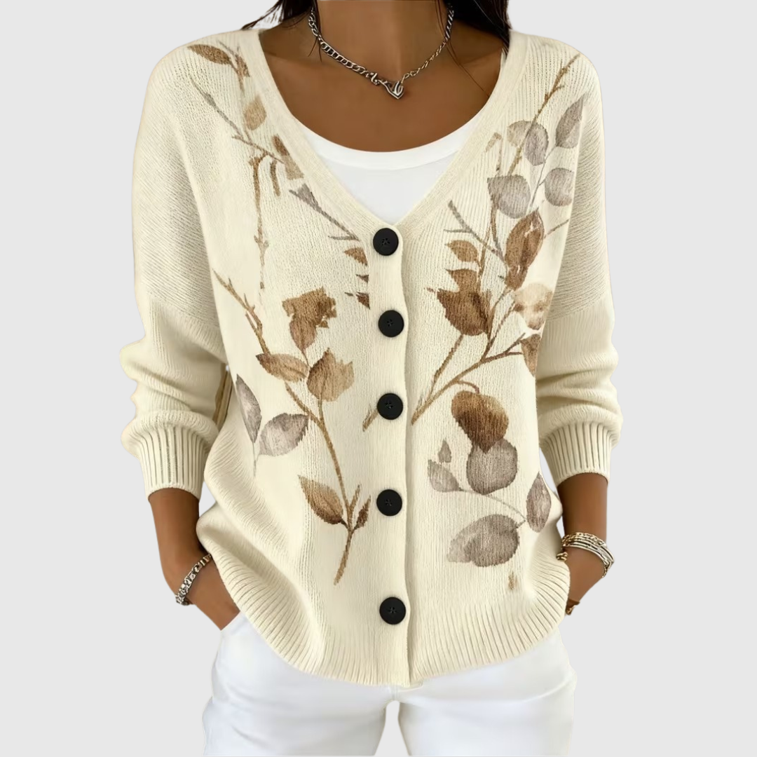Patrizia | Button-Front Ribbed Knit Cardigan