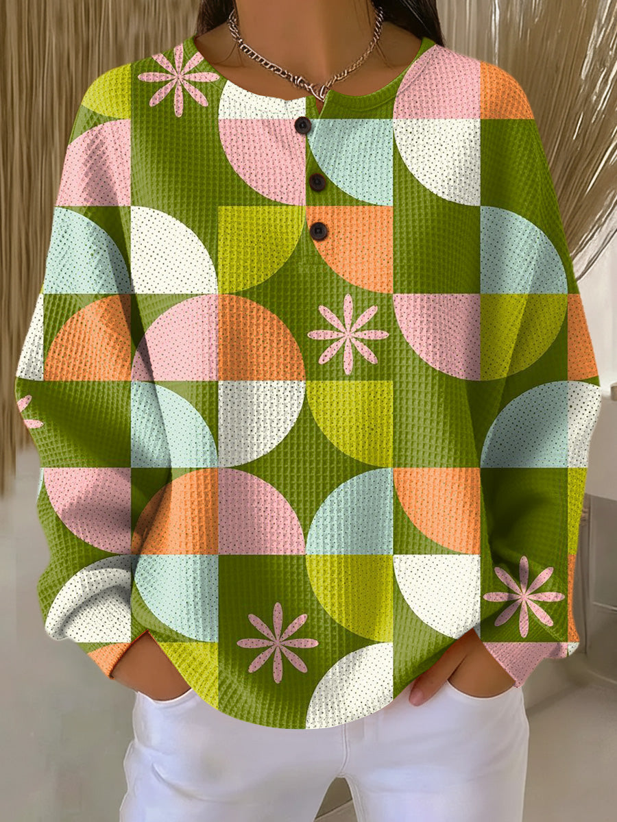 Roxanne | Abstract Colorblock Sweater