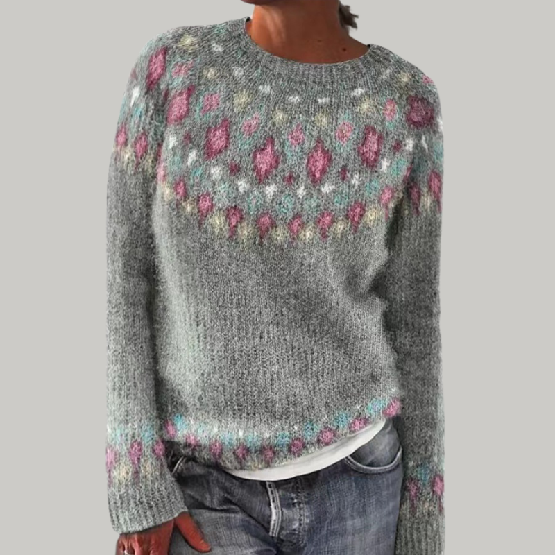 Jocelyn | Retro Scandinavian Knitted Sweater