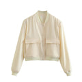 Senia | Minimalist Bomber With Utility Pockets