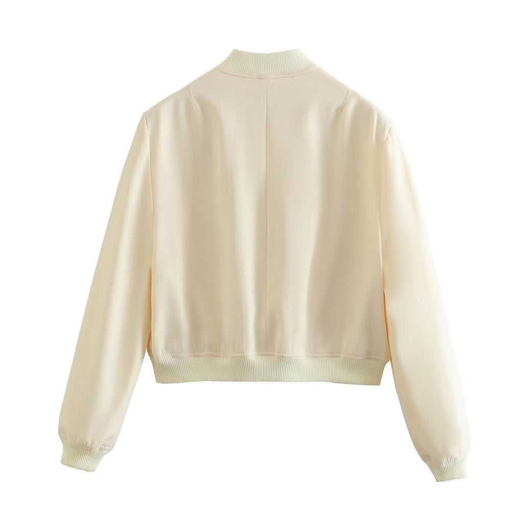 Senia | Minimalist Bomber With Utility Pockets