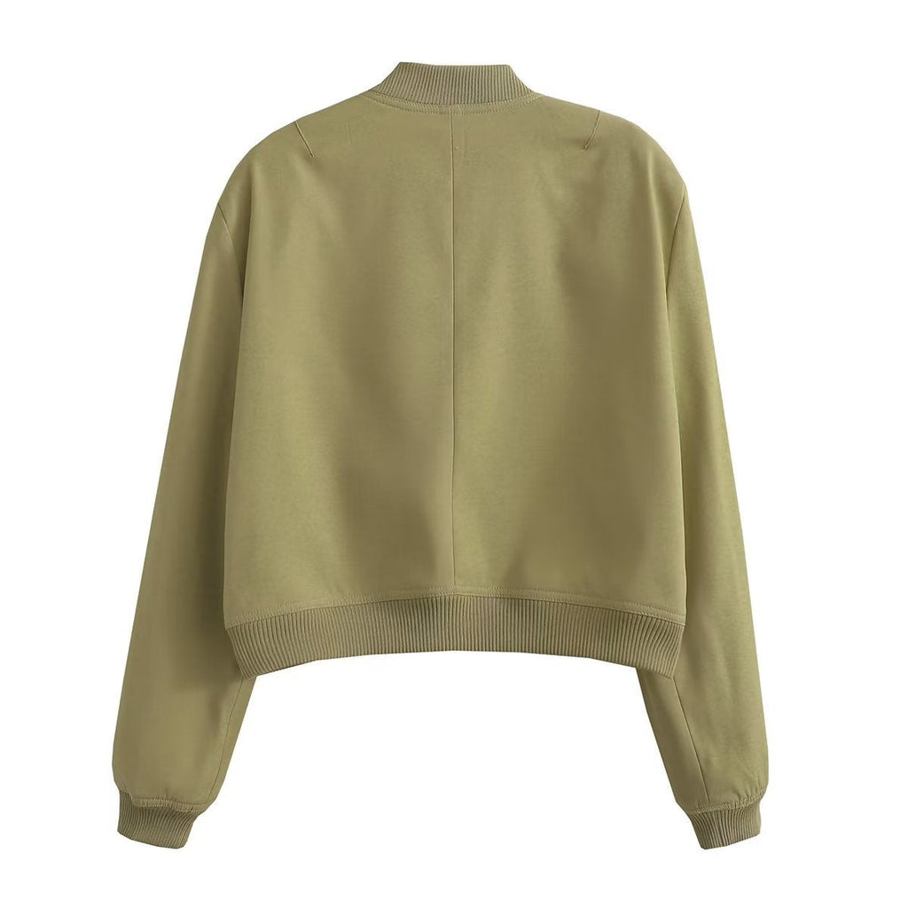 Senia | Minimalist Bomber With Utility Pockets