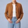 Loriana | Soft Mock-Neck Button Cardigan