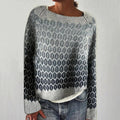 Sanya | Retro Scandinavian Knitted Sweater