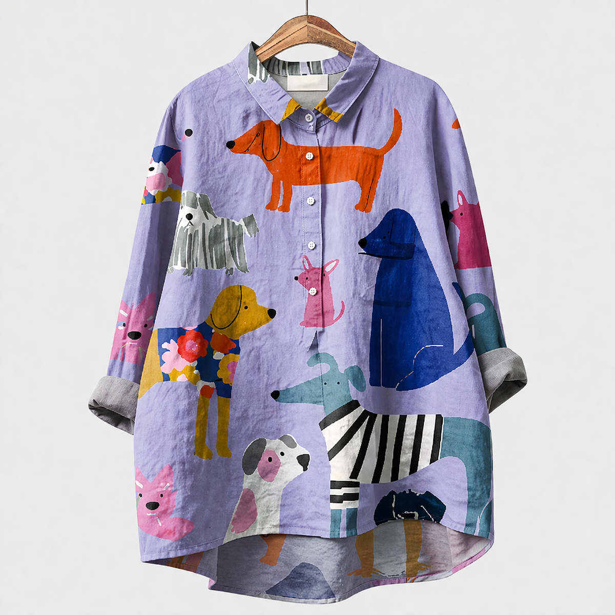 Constance | Artistic Print Relaxed Summer Blouse