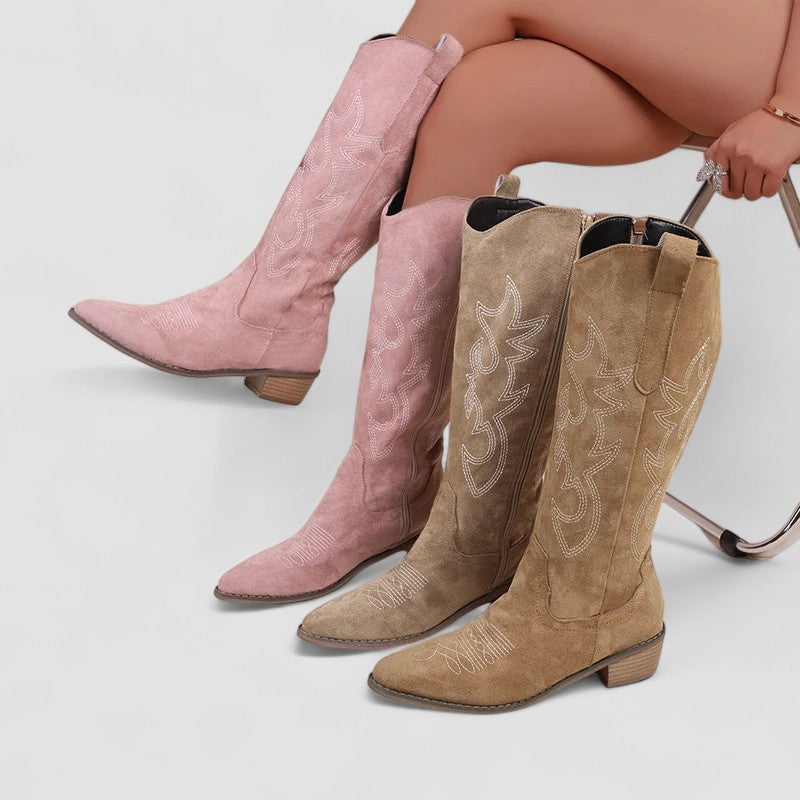 Cornelia | Timeless Western Knee-High Boots