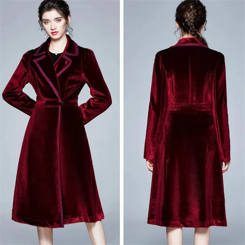 Séraphine | Long Velvet Coat