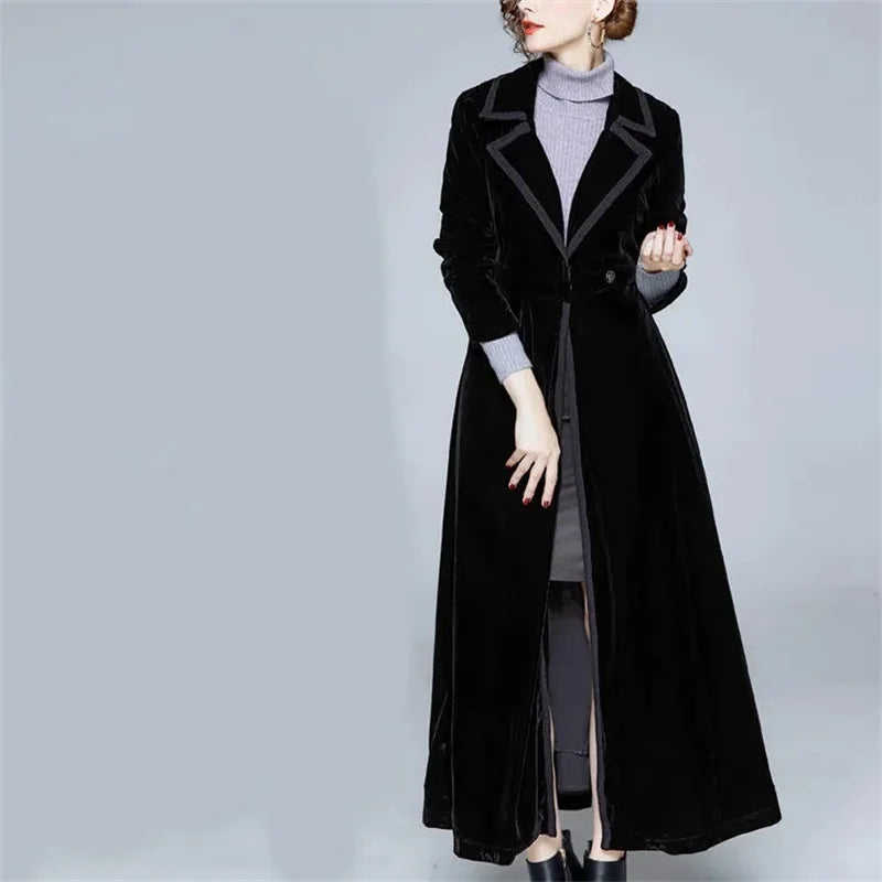 Séraphine | Long Velvet Coat