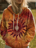 Brisenna | Rainbow Sunburst Graphic Hoodie
