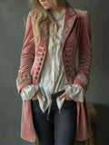Philomène | Long Embroidered Velvet Jacket