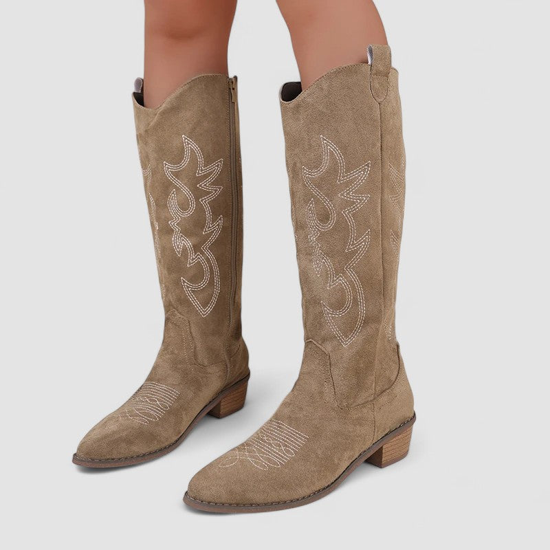 Cornelia | Timeless Western Knee-High Boots