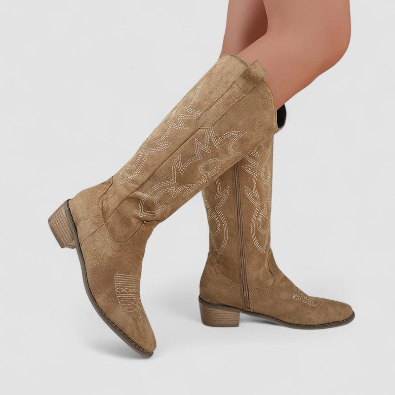 Cornelia | Timeless Western Knee-High Boots