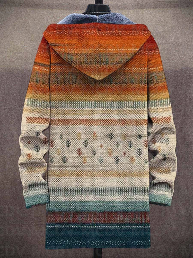 Zalie | Luxe Cardigan with Artistic Sunset Ombré