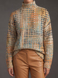 Bryndle | Autumn Grid Turtleneck