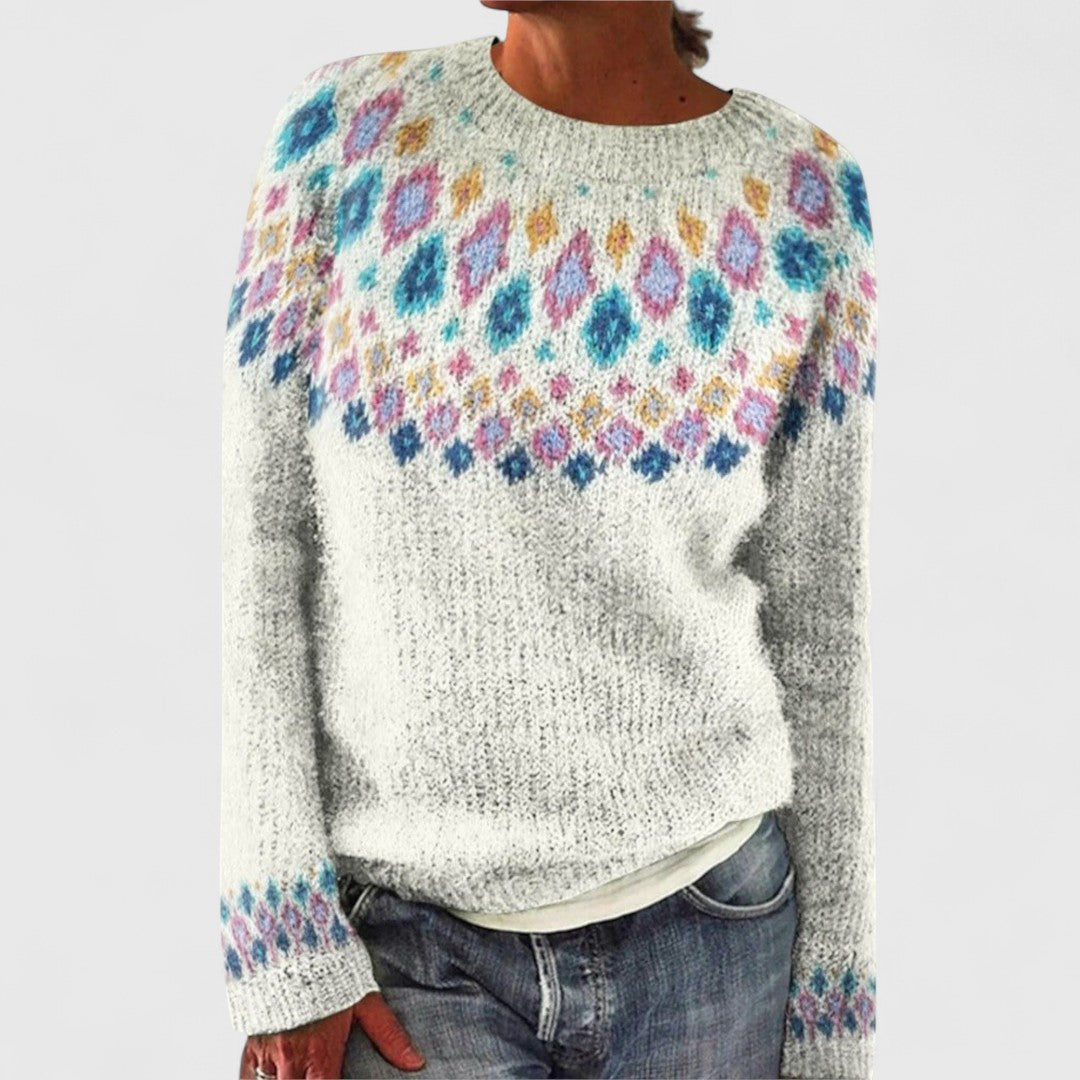 Mary | Retro Scandinavian Knitted Sweater