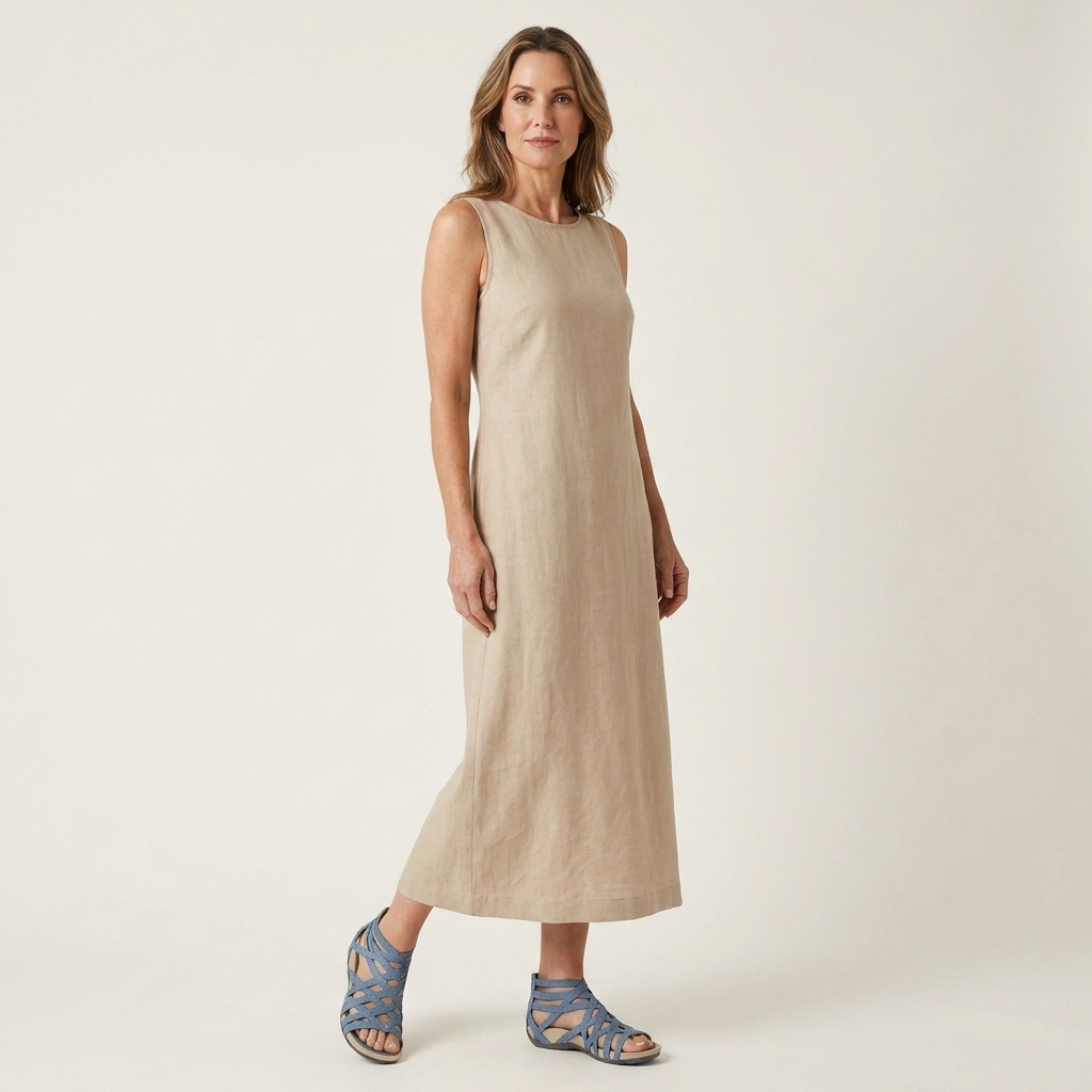Ellana | Caged Crisscross Flat Sandal with Back Zip