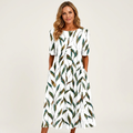 Phione | Smocked Print Midi Dress 2