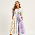 Phione | Smocked Print Midi Dress 25