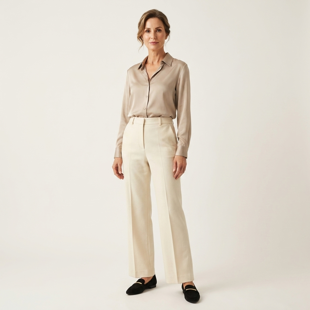 Sally | Pointed-Toe Loafer with Gold Bar Detail