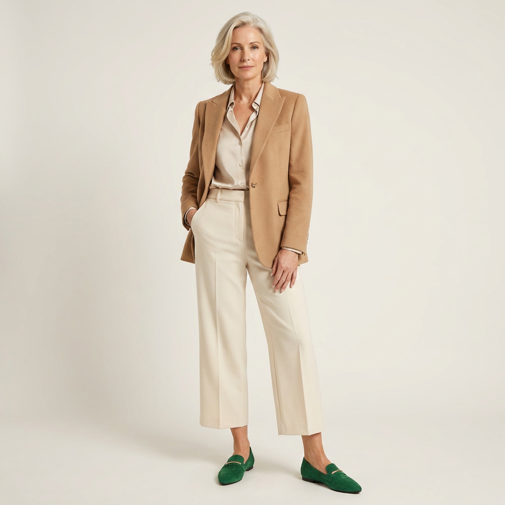 Sally | Pointed-Toe Loafer with Gold Bar Detail