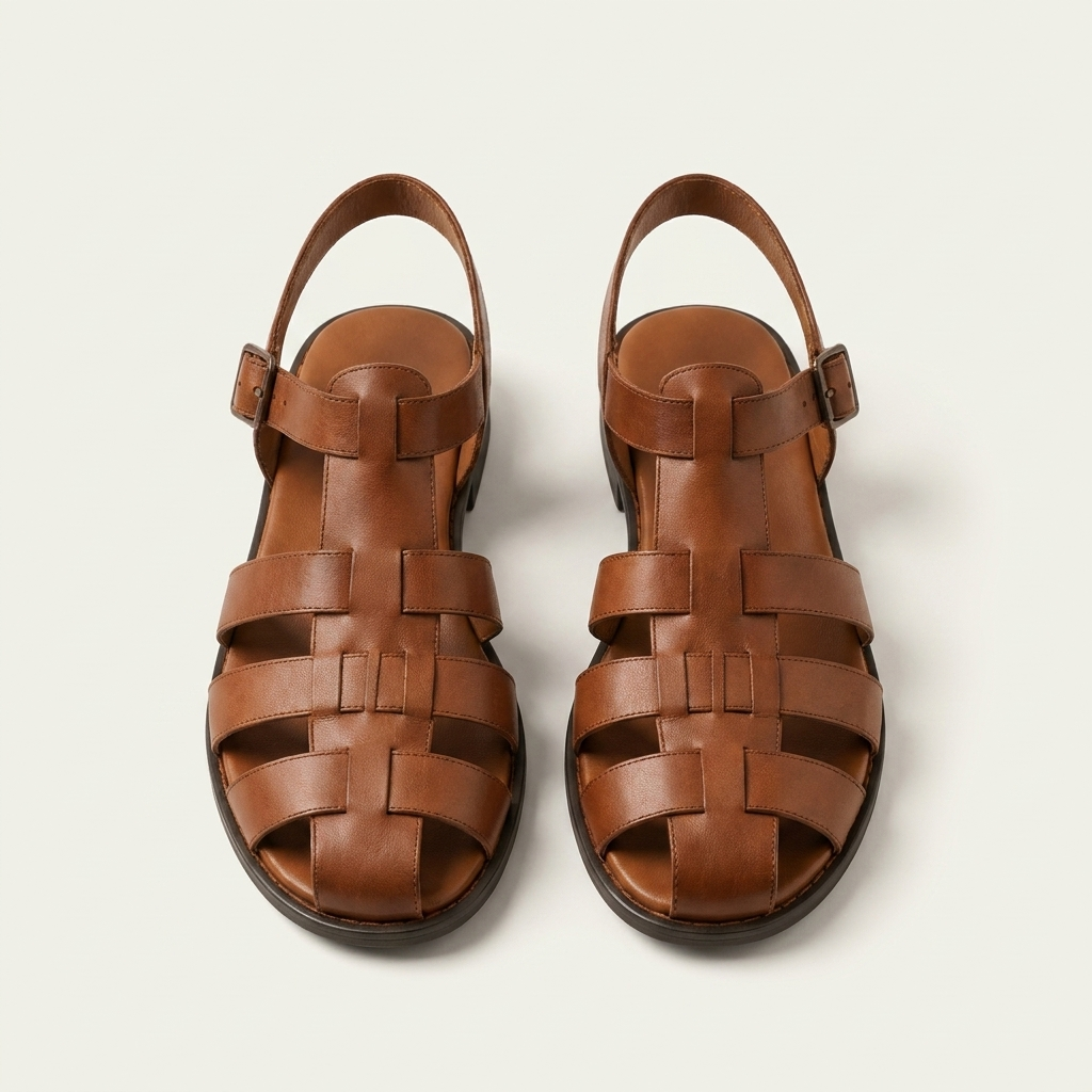 Ilenia | Woven Caged Flat Sandal