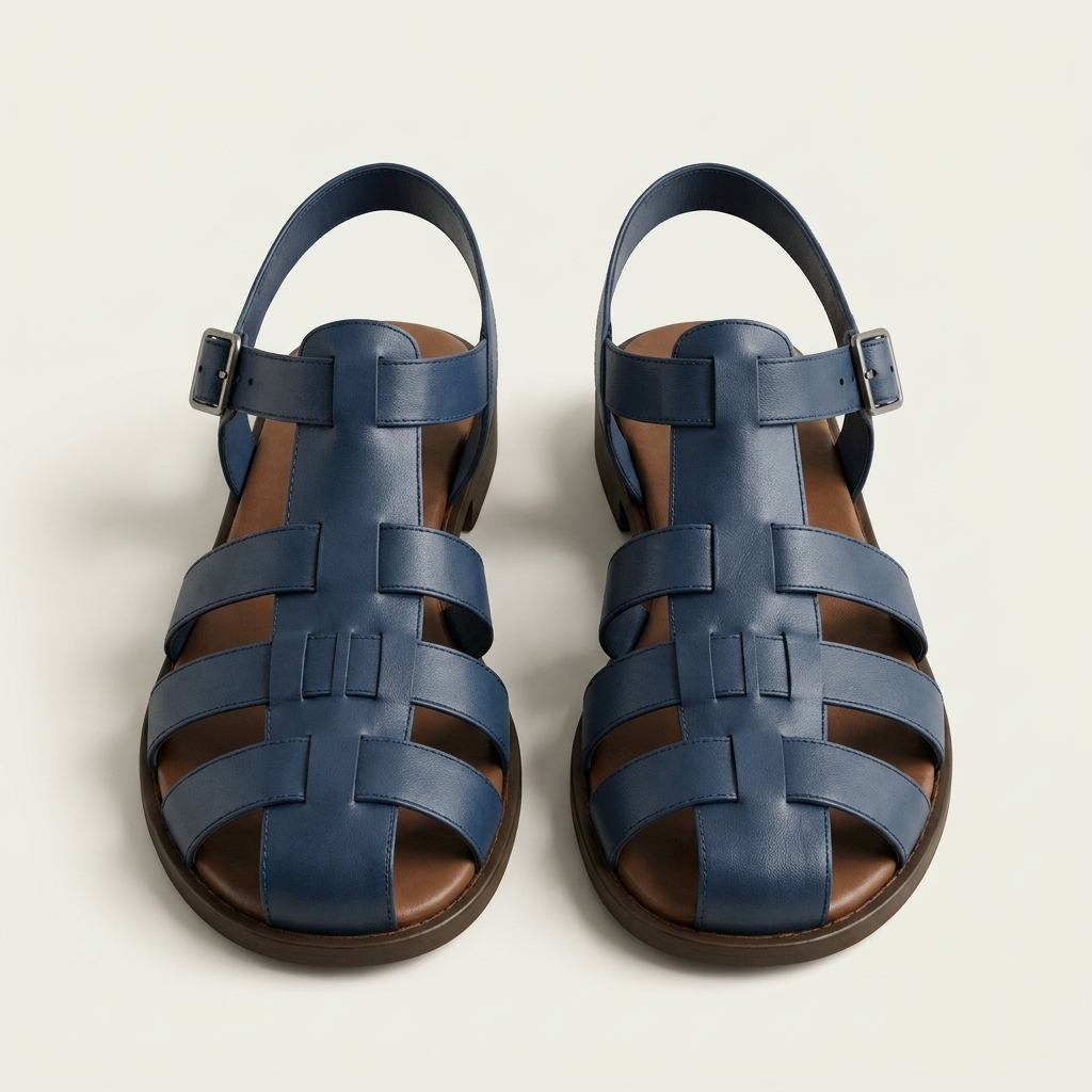 Ilenia | Woven Caged Flat Sandal