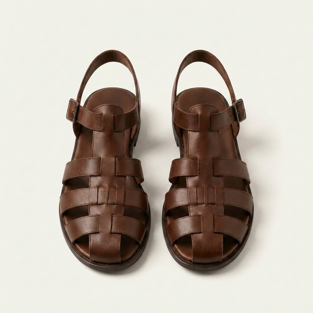 Ilenia | Woven Caged Flat Sandal