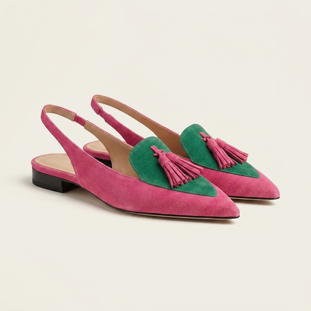 Belize | Suede-Effect Tasseled Strappy Sandal