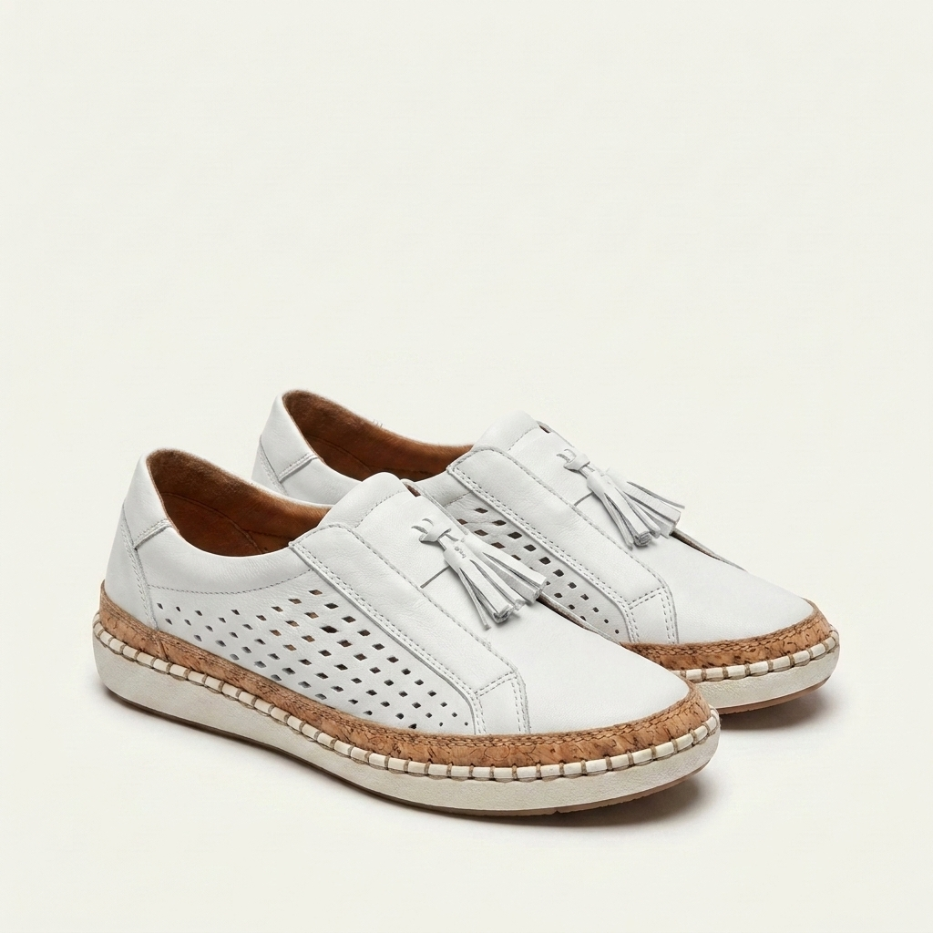 Piper | Perforated Tassel Slip-On Sneaker