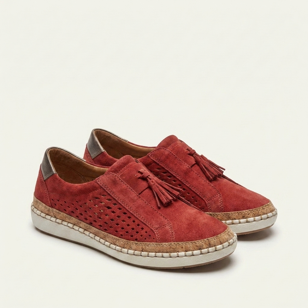 Piper | Perforated Tassel Slip-On Sneaker