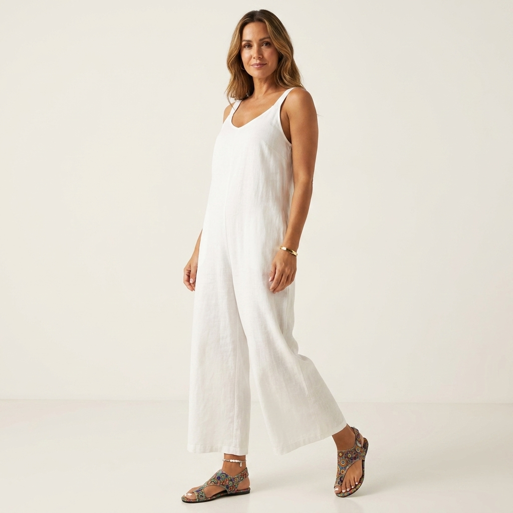 Genevive | Toe-Loop Cushioned Comfort Sandal