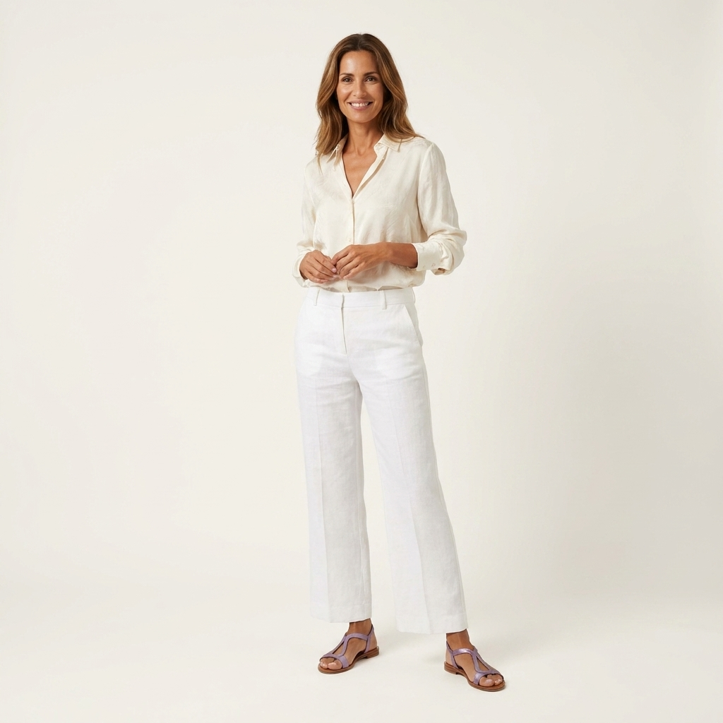 Lumina | Metallic T-Strap Flat Sandal
