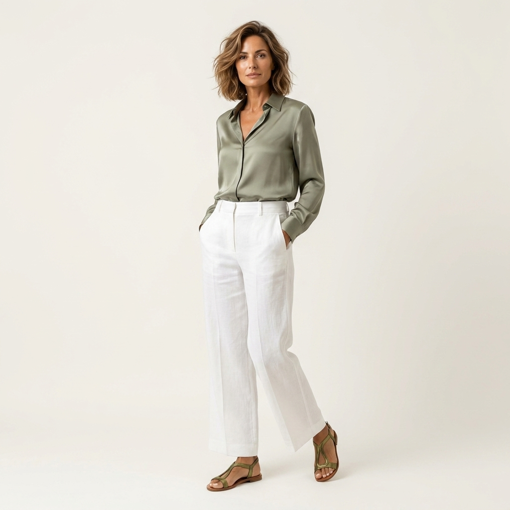 Lumina | Metallic T-Strap Flat Sandal